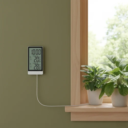 Elektronisk termometer från Soens – med sond, vit - 8