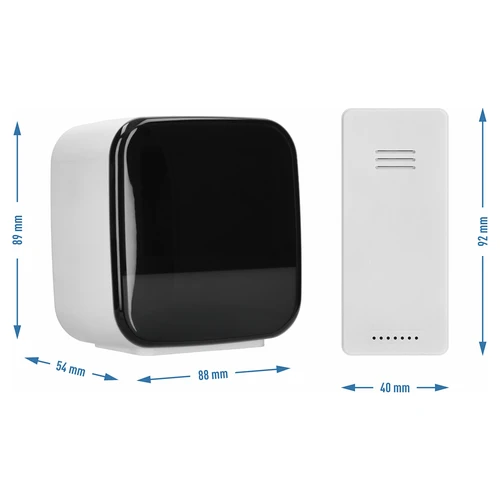 Elektronisk väderstation Soens – med trådlös givare, väckarklocka och lampa - 4
