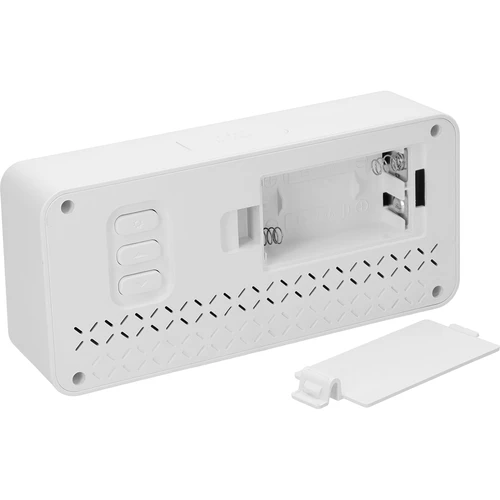 Elektronisk väderstation Soens - vit, med klocka och kalender - 5