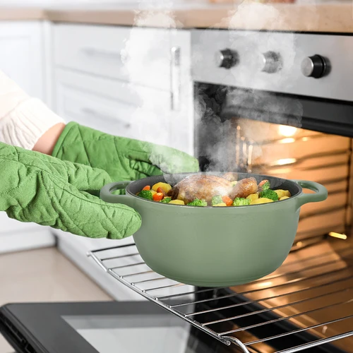 Emaljerad gjutjärnsgryta - salvia, 4L - 8