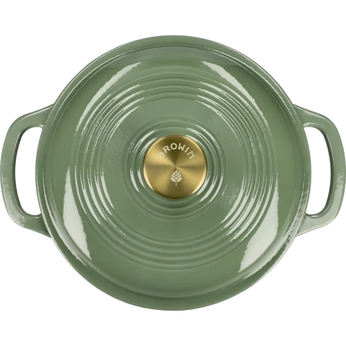 Emaljerad gjutjärnsgryta - salvia, 4L - 3