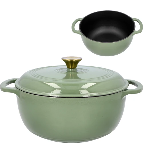 Emaljerad gjutjärnsgryta - salvia, 5,8L