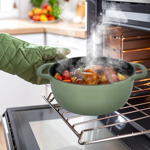 Emaljerad gjutjärnsgryta - salvia, 5,8L - 8