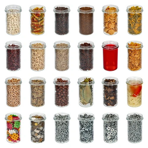 Enkel burk 545ml (fi 82) - med svart lock, 6 st. - 7