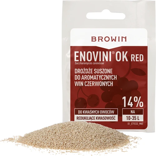 Enovini® OK RED - vinjäst som minskar syra 7 g - 3