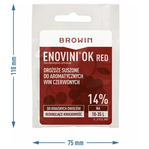 Enovini® OK RED - vinjäst som minskar syra 7 g - 4