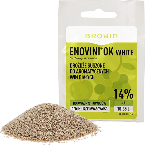 Enovini® OK WHITE - vinjäst som sänker syrahalten 7 g - 3