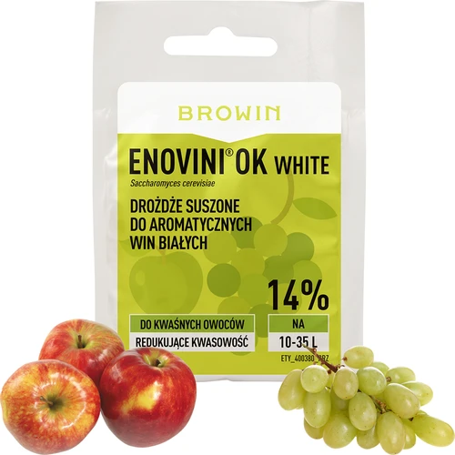 Enovini® OK WHITE - vinjäst som sänker syrahalten 7 g - 4