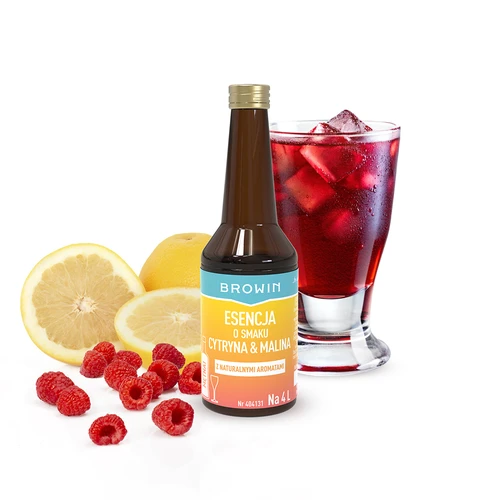 Essens med citron-hallon smak - 40 ml, för 4L - 3