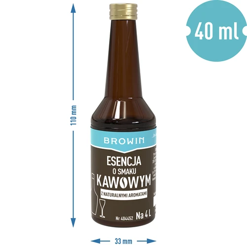 Essens med kaffesmak med naturliga aromer för 4 L - 40 ml - 7