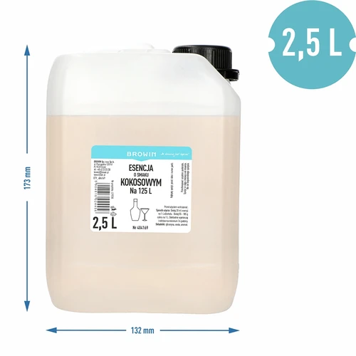 Essens med kokossmak, 2,5L, för 125L färdig dryck - 3
