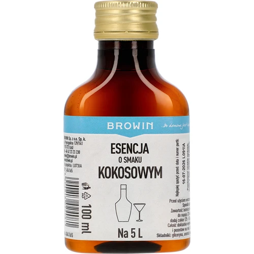 Essens med kokossmak, för 5 L - 100 ml