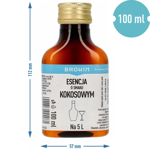 Essens med kokossmak, för 5 L - 100 ml - 7