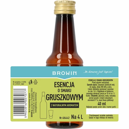 Essens med päronsmak - päronlikör, smaksättning 40 ml - 4