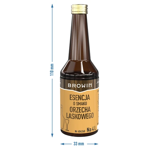 Essens med smak av hasselnöt för 4 l - 40 ml - 8
