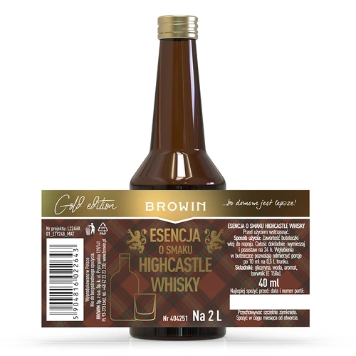 Essens med smak av Highcastle Whisky för 2 L - 40ml - 4