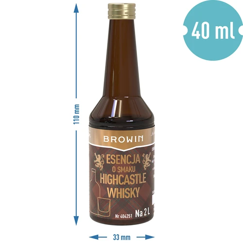 Essens med smak av Highcastle Whisky för 2 L - 40ml - 7