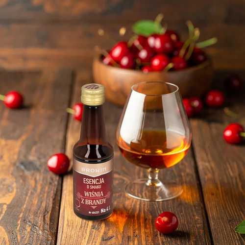 Essens med smak av Körsbär med brandy, 40 ml - för 4 L - 7