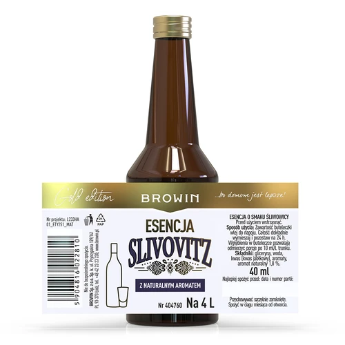 Essens med smak av slivovits, för 4 L, 40 ml - 4