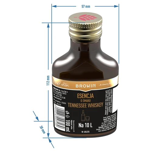 Essens med smak av Tennessee whiskey för 10 L - 100 ml - 6