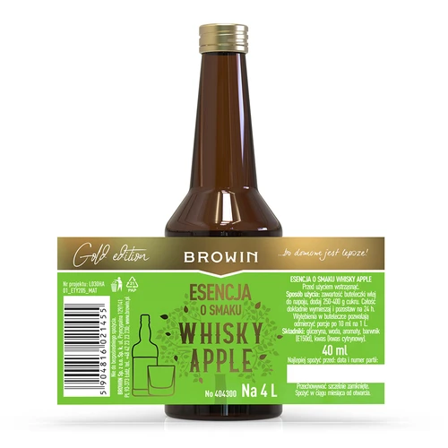 Essens med smak av Whisky Apple - 40 ml, för 4L - 4