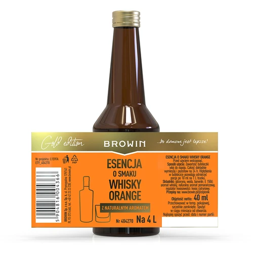 Essens med Whisky Orange-smak för 4 L - 40 ml - 6