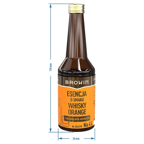 Essens med Whisky Orange-smak för 4 L - 40 ml - 8