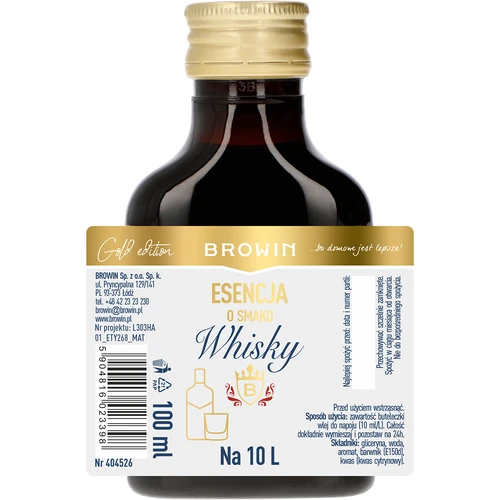 Essens med whiskysmak för 10 L, 100 ml - 4