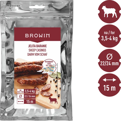 Fårtarmar - fi 22/24 mm, på remsor, 15 m - 3