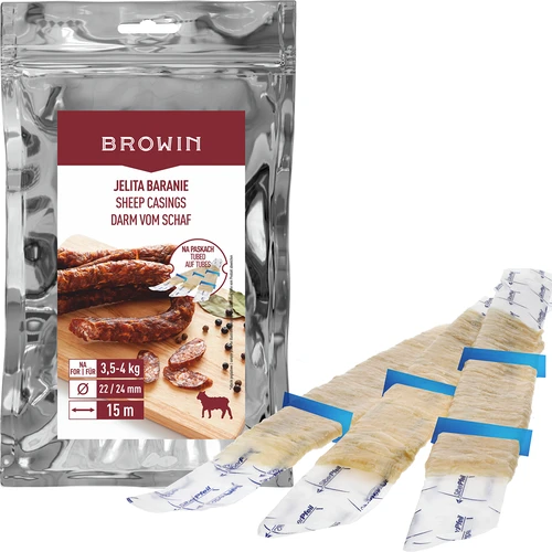 Fårtarmar - fi 22/24 mm, på remsor, 15 m - 3