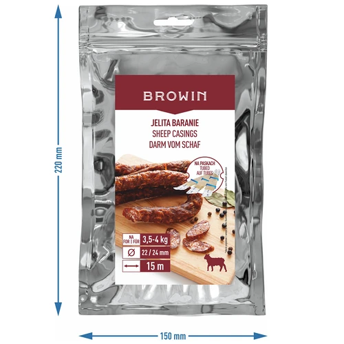 Fårtarmar - fi 22/24 mm, på remsor, 15 m - 4