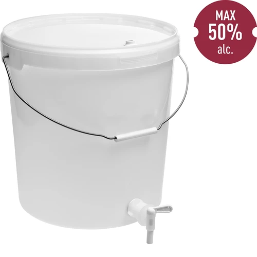 Fermenteringsbehållare 20 L med kran och lock - 2