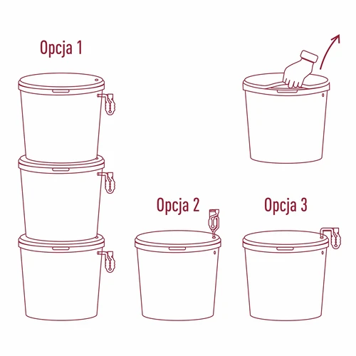 Fermenteringsbehållare med lock 30 L - 12