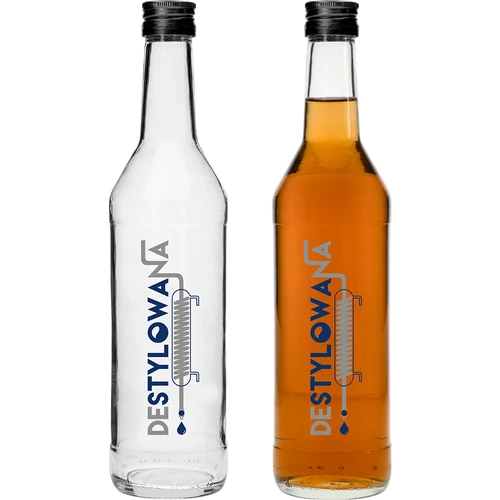 Flaska 0,5 L med skruvlock och tryck Destillerad - 4 st. - 3