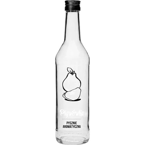 Flaska 0,5 L med skruvlock och tryck Kvittenlikör - 4 st. - 5