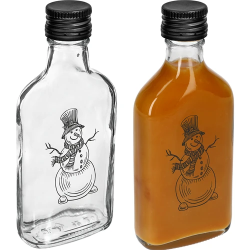 Plunta 200 ml med skruvkork, tryck 'Snögubbe', 1 st. - 3