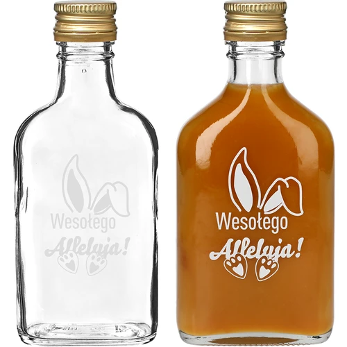 Flaska 200ml med skruvlock, tryck KANINÖRON 6st - 3