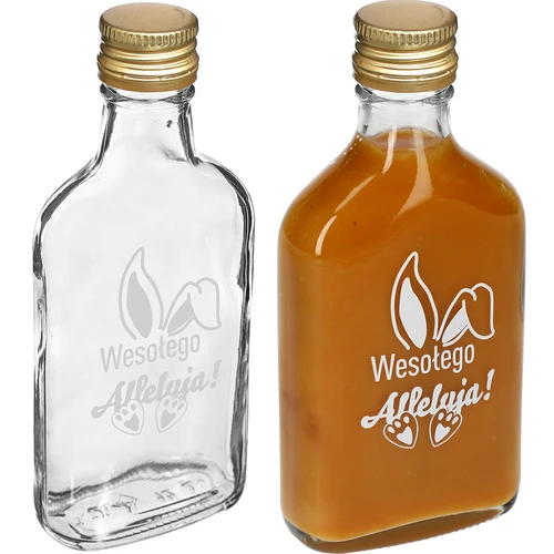 Flaska 200ml med skruvlock, tryck KANINÖRON 6st - 4