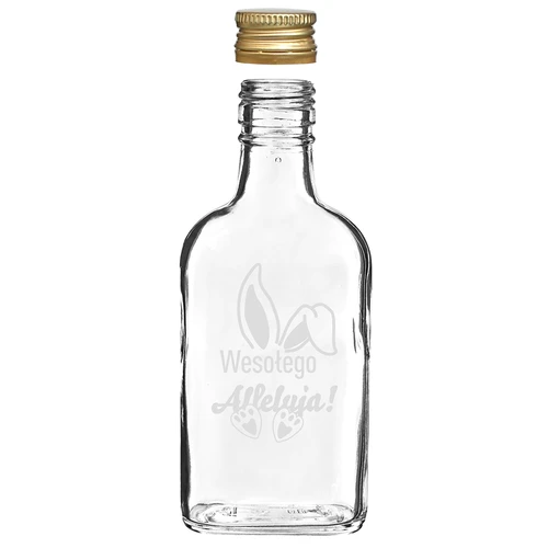 Flaska 200ml med skruvlock, tryck KANINÖRON 6st - 5