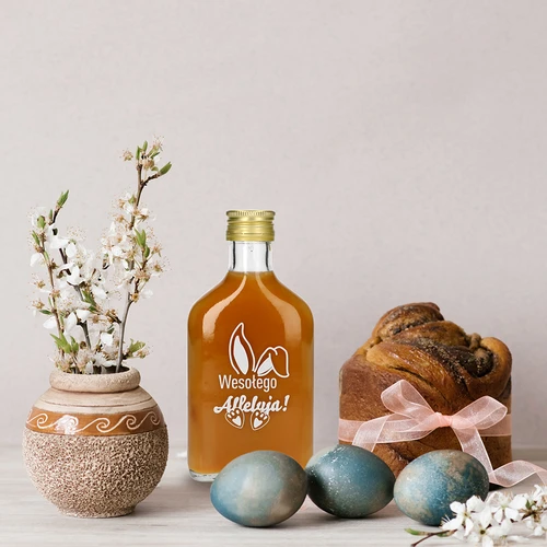 Flaska 200ml med skruvlock, tryck KANINÖRON 6st - 7