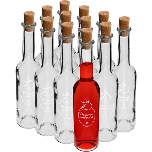 Flaska 350 ml med kork, tryck Hemlagad likör - 5