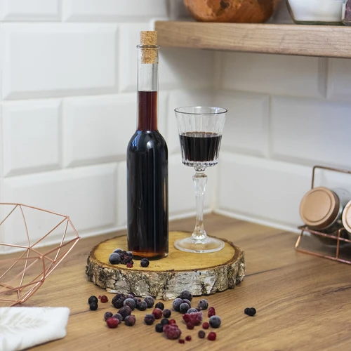 Flaska för likör 200 ml 6 st.+ 6 korkar 23/18 - 10