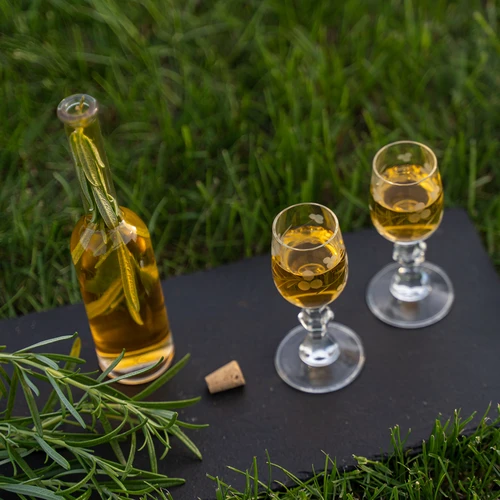 Flaska för likör 200 ml 6 st.+ 6 korkar 23/18 - 9