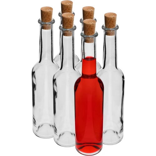 Flaska för likör 350 ml 6 st.+ 6 korkar - 2