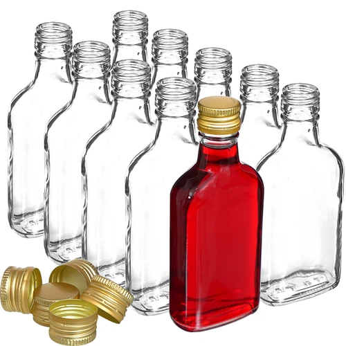 Flaska för likörer fickplunta med skruvlock 200 ml 10 st - 2