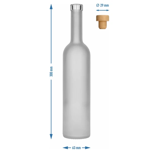 Flaska ”Frostad” 0,5 L med kork, 1 st. - 5