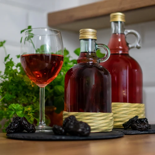 Flaska Gallone 0,5 L med flätning, med skruvlock - 4