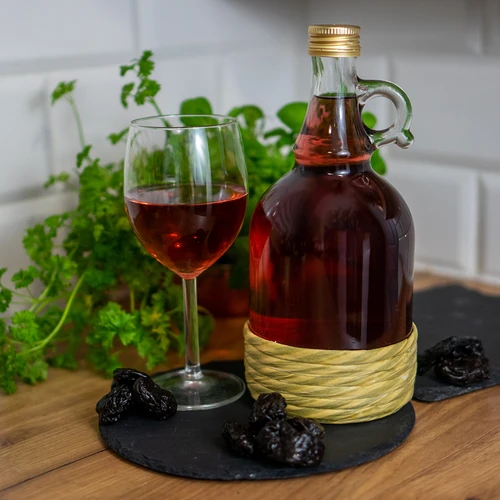 Flaska Gallone 1L med flätning, med skruvlock - 4