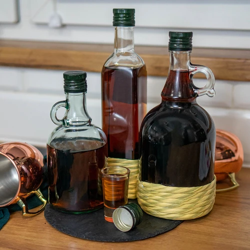 Flaska Gallone utan flätning, med skruvlock 0,5 L - 6