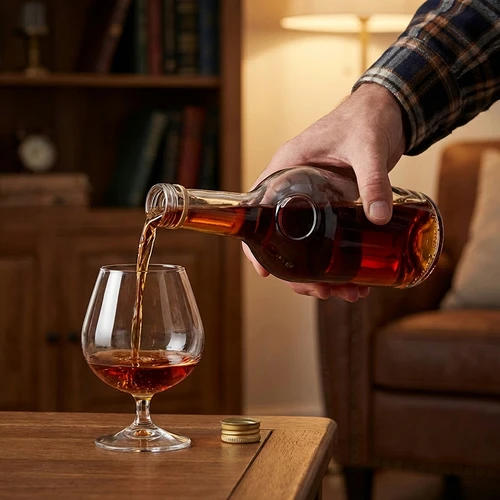 Flaska GLORIA 0,5 l med guldfärgad skruvkapsyl 28 mm, 1 st. - 7